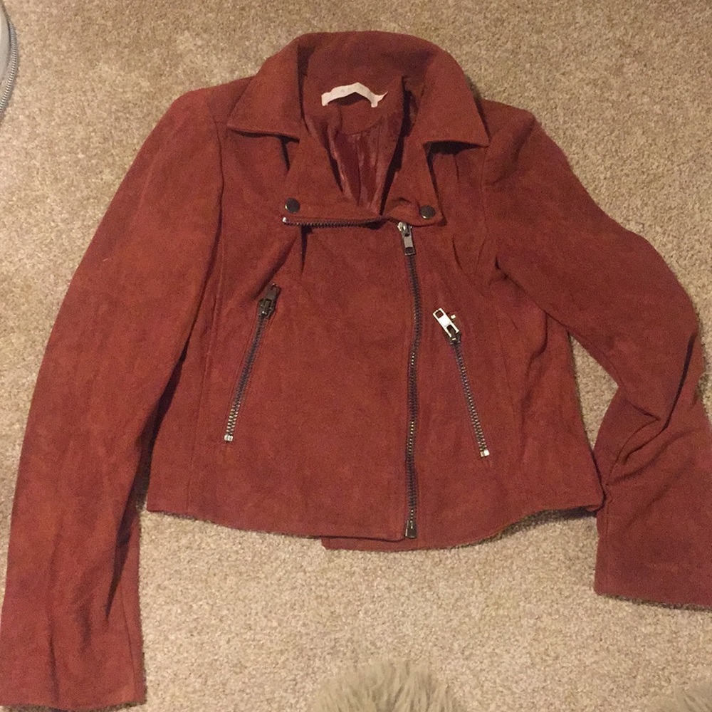 ASTR Faux Suede Moto Jacket